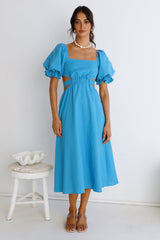 Soft Tides Maxi Dress Blue