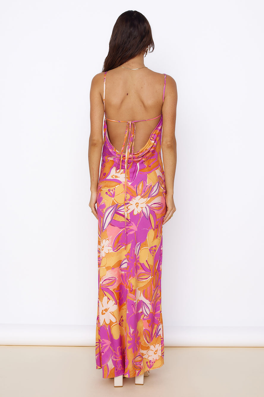 Tropical Sunrise Maxi Dress Multi