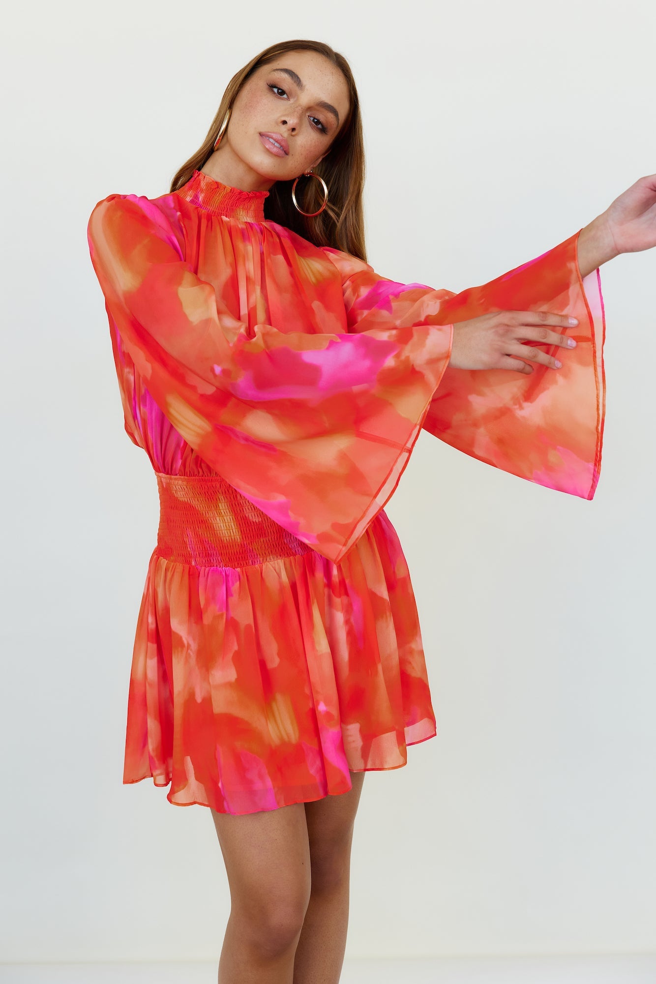 Feel The Light Dress Orange