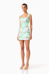 Emmeline Sequin Mini Dress in Mint Green