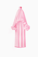 Poppy Cape Gown in Pink