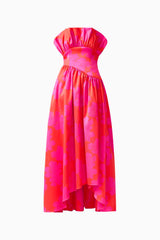 Laurel Sleeveless Maxi Dress in Pink & Red