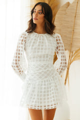 Moonlit Water Dress White