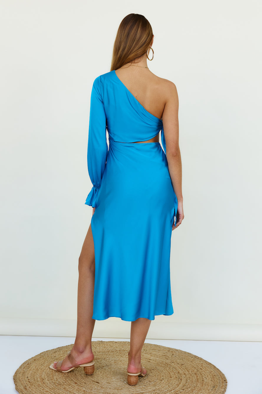 Hold Your Shine Maxi Dress Blue