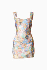 Athea Sequin Mini Dress in Floral