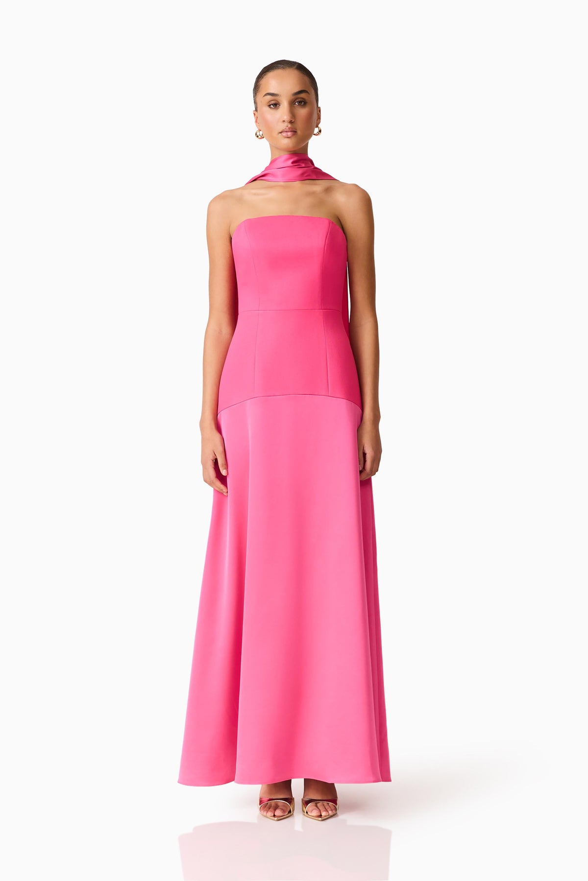 Noralyn Strapless Gown in Pink