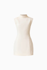 Elysia Lace Mini Dress in White