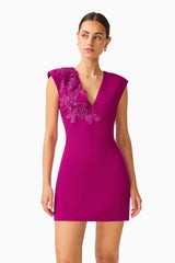 Dahlira Shift Mini Dress in Orchid Pink