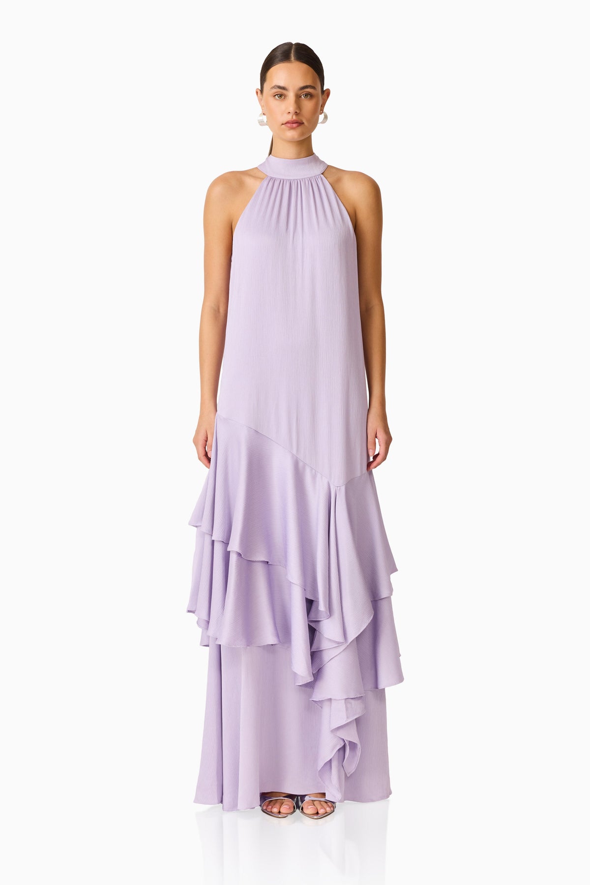 Varella Halter Gown in Purple