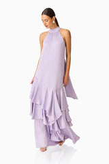 Varella Halter Gown in Purple