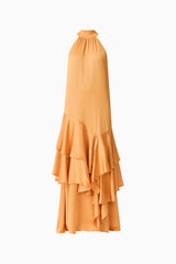 Varella Halter Gown in Orange