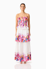 Alice Tiered Gown in Ombre Floral