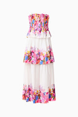 Alice Tiered Gown in Ombre Floral