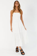 Moon And Stars Maxi Dress White