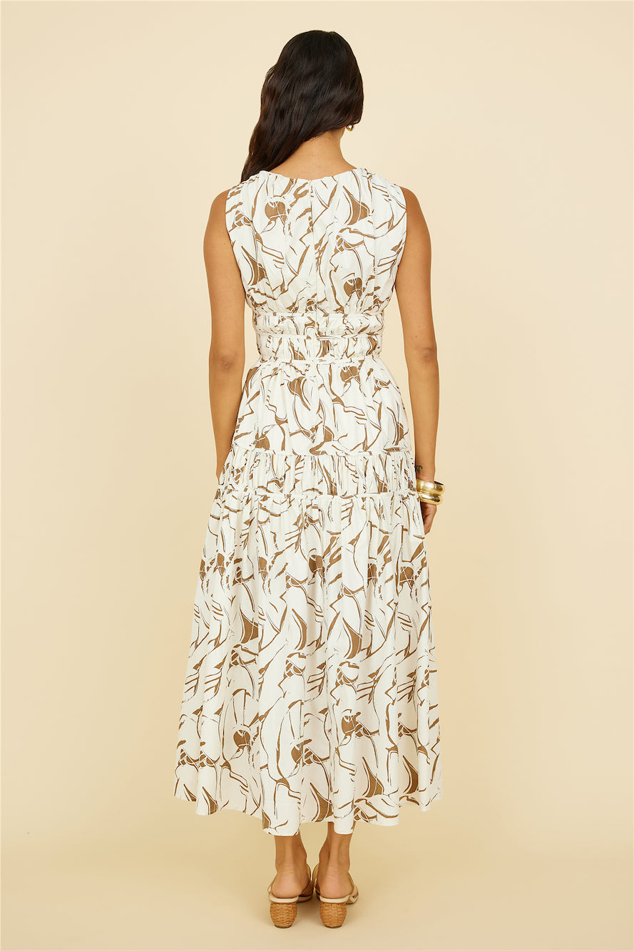 Through the Trees Maxi Dress White