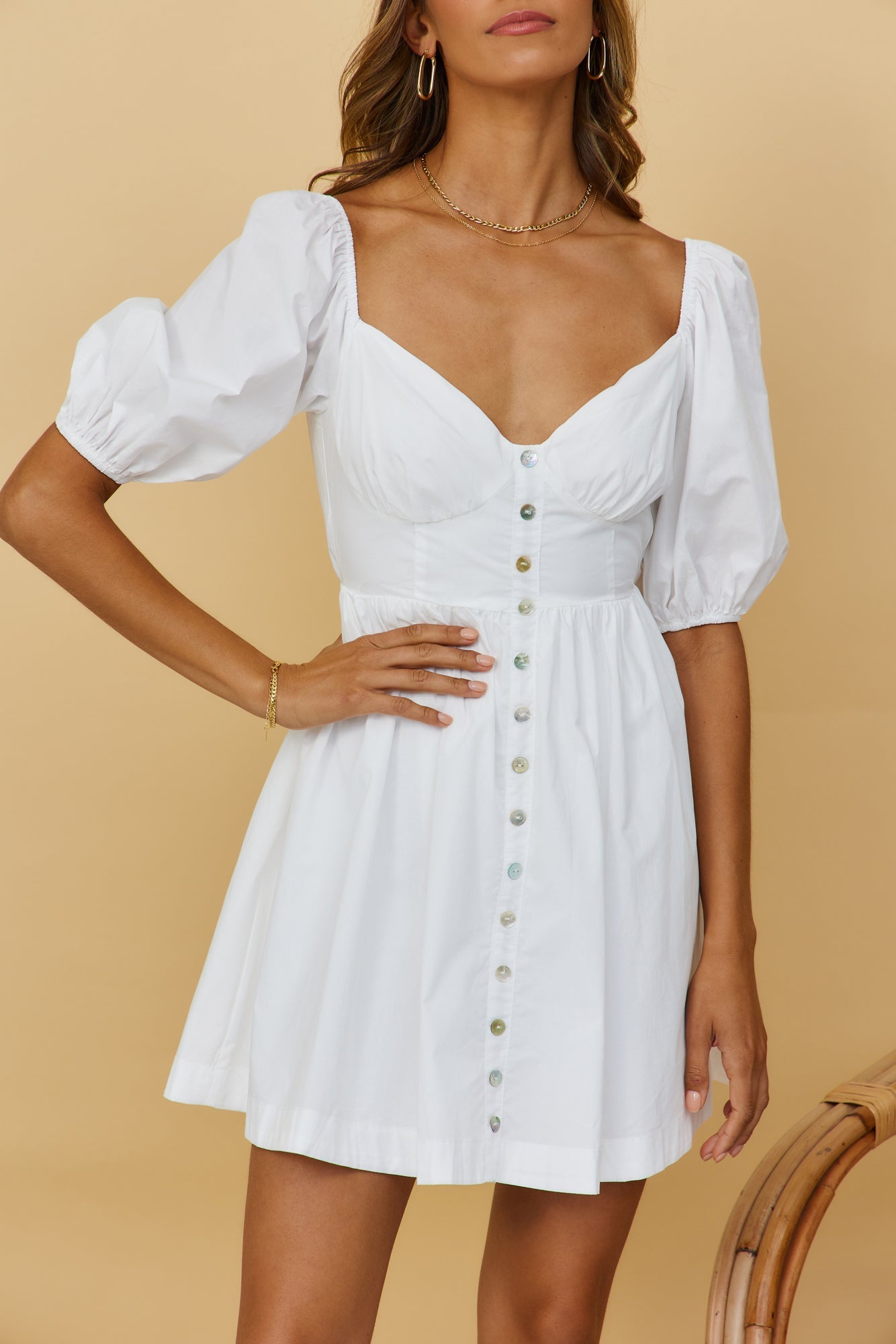 Sweet Honour Dress White