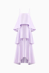 Tilly Tiered Maxi Dress in Purple