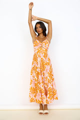 Sunshine Sweetheart Maxi Dress Orange