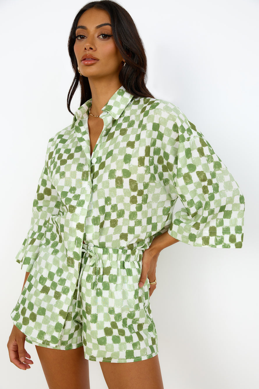 CHARLIE HOLIDAY Harlow Shirt Checkerboard