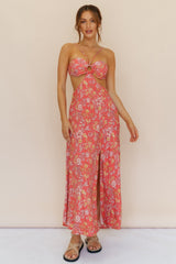 Grapefruit Soda Maxi Dress