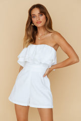 HELLO MOLLY Sunset Glowing Playsuit White