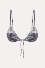 Elena Micro Cotton Bikini Top - Midnight Wishes