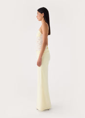 Emesy Lace Maxi Dress - Yellow