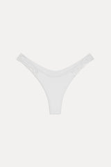 X Jennie Encore Micro Bikini Bottom - Optic White