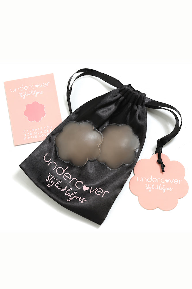 UNDERCOVER STYLE HELPERS A Flower For You Nipple Covers Nude