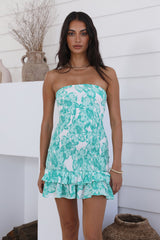 HELLO MOLLY Vacation Time Mini Dress Green