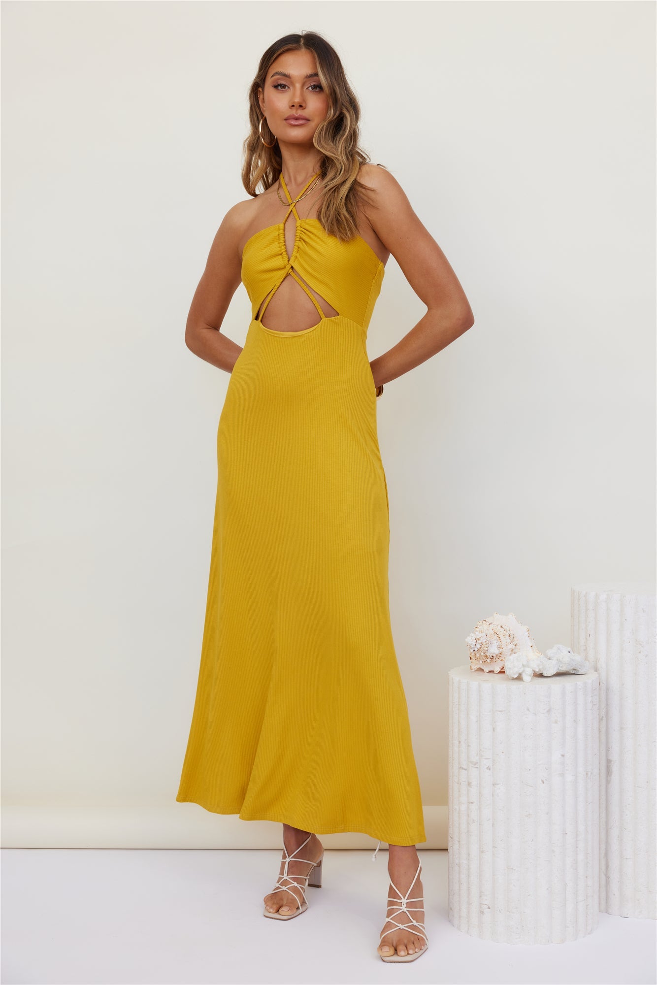 Finer Moments Maxi Dress Yellow