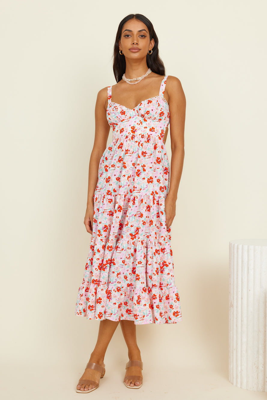 Vivid Daydreams Maxi Dress Pink