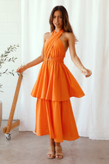 Going Higher Maxi Dress Orange