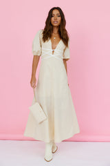 Sweet Mantra Maxi Dress Beige