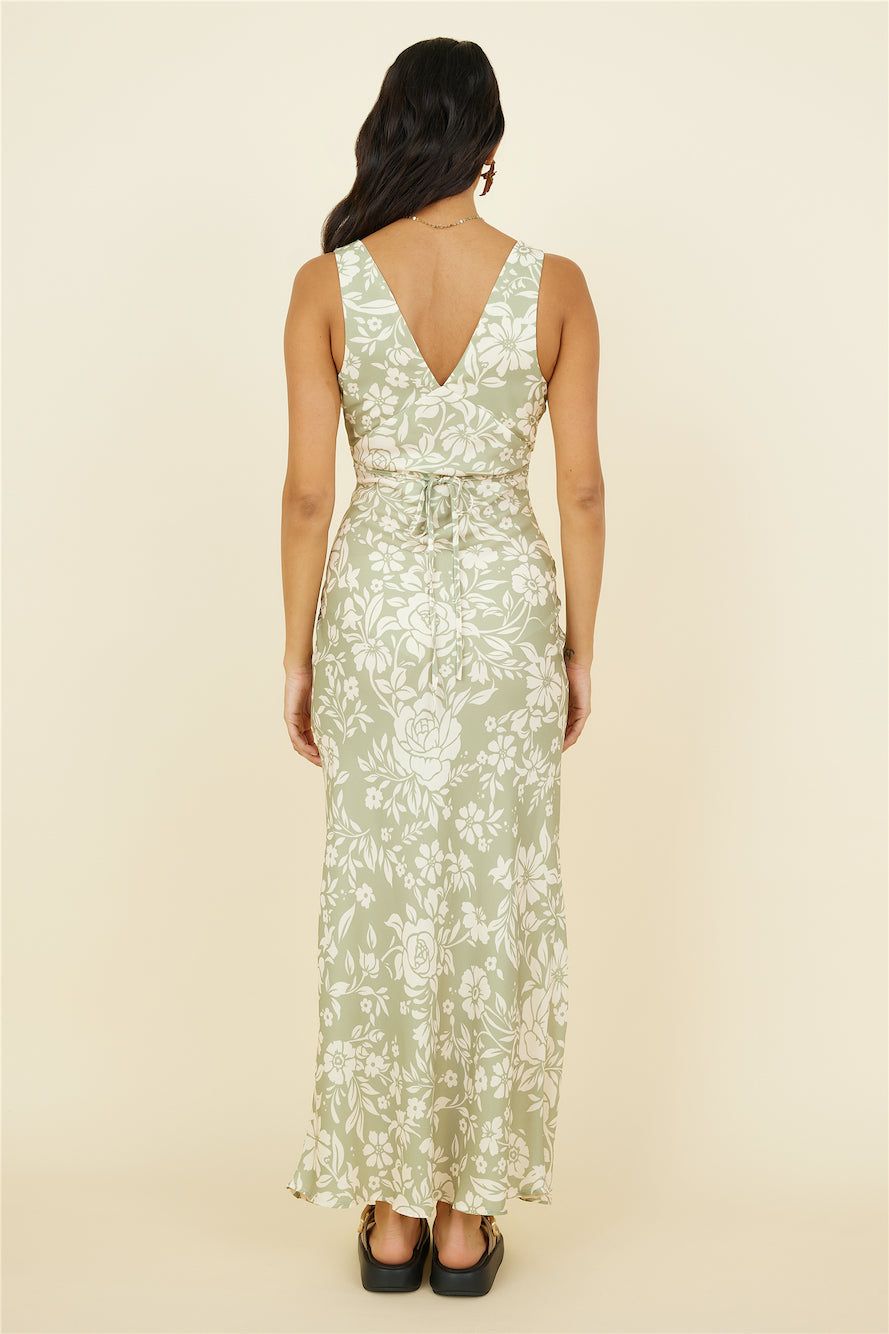 Obsessed Maxi Dress Green