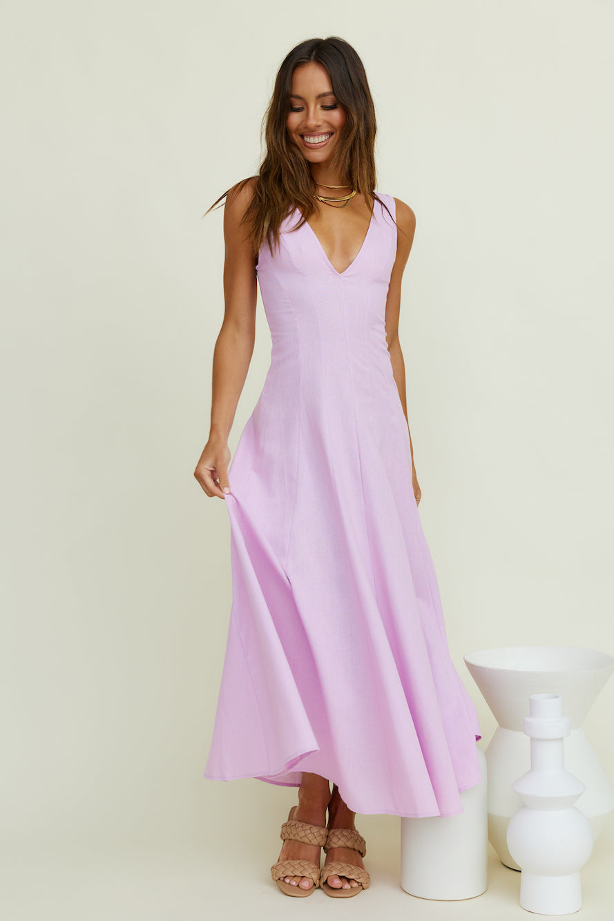 Open Meadows Maxi Dress Lilac