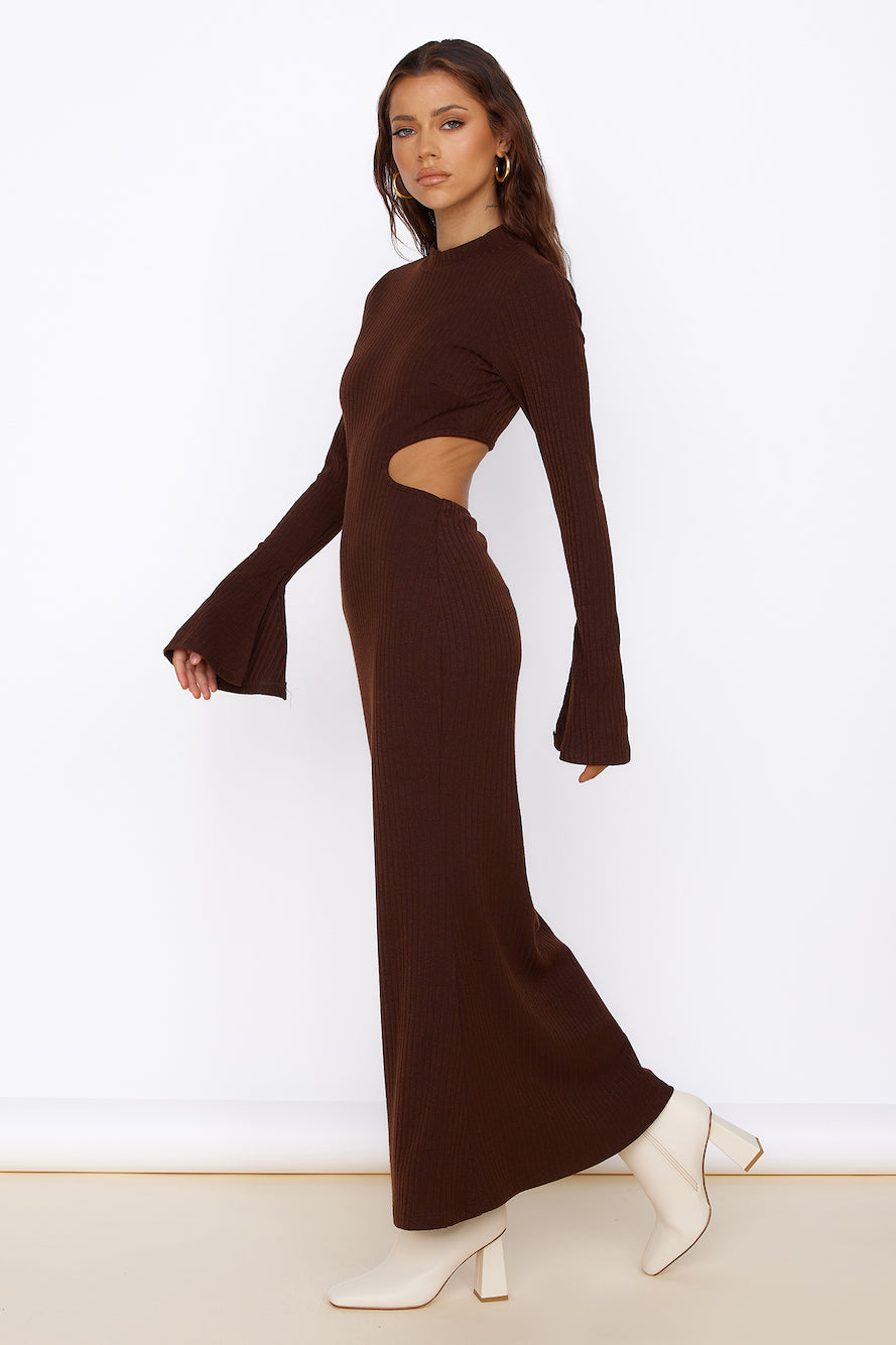 Sun-kissed Feeling Maxi Dress Brown