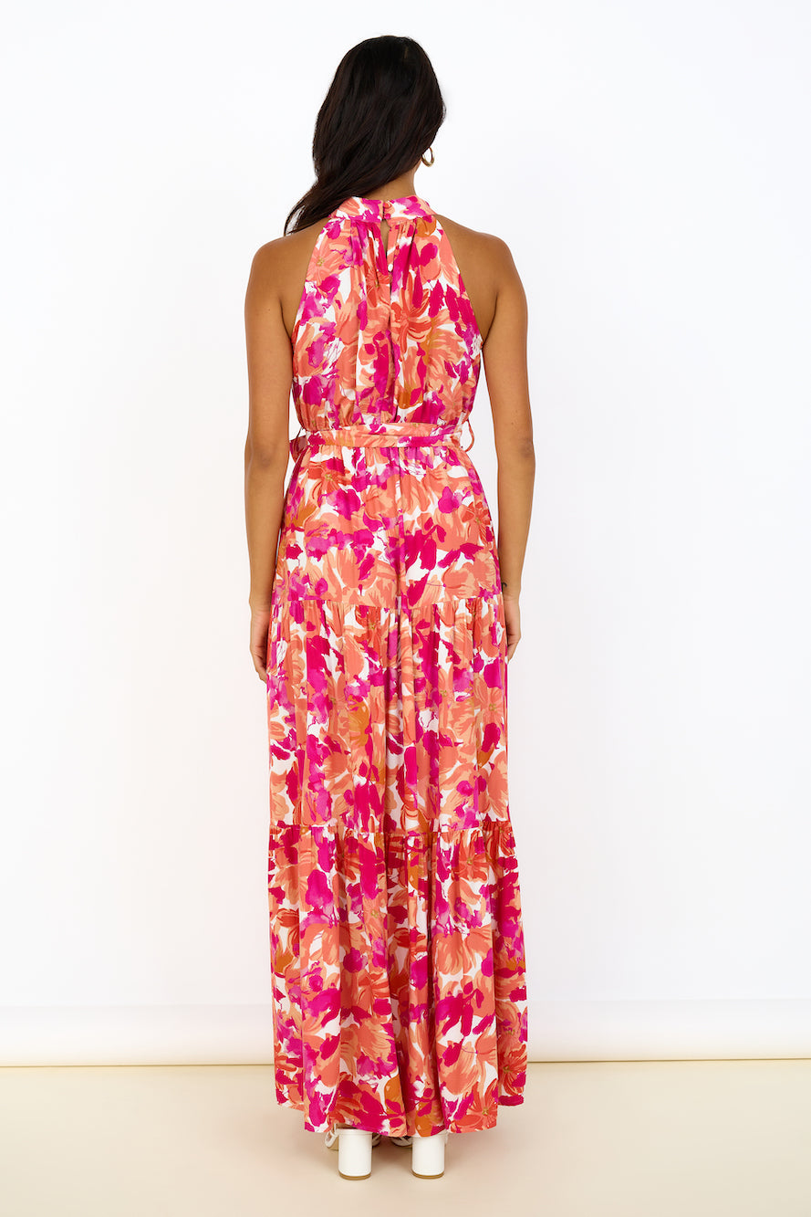 Peach Pie Maxi Dress Pink