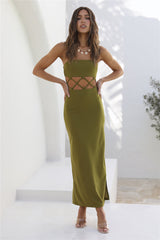 Say Nothing Maxi Dress Green