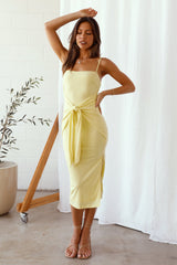 Summertime Sunshine Midi Dress Yellow