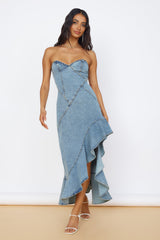 Sweet Surprises Midi Dress Denim