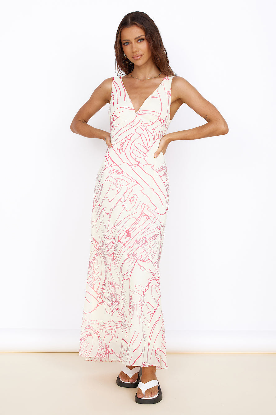 Beach Bliss Maxi Dress Pink