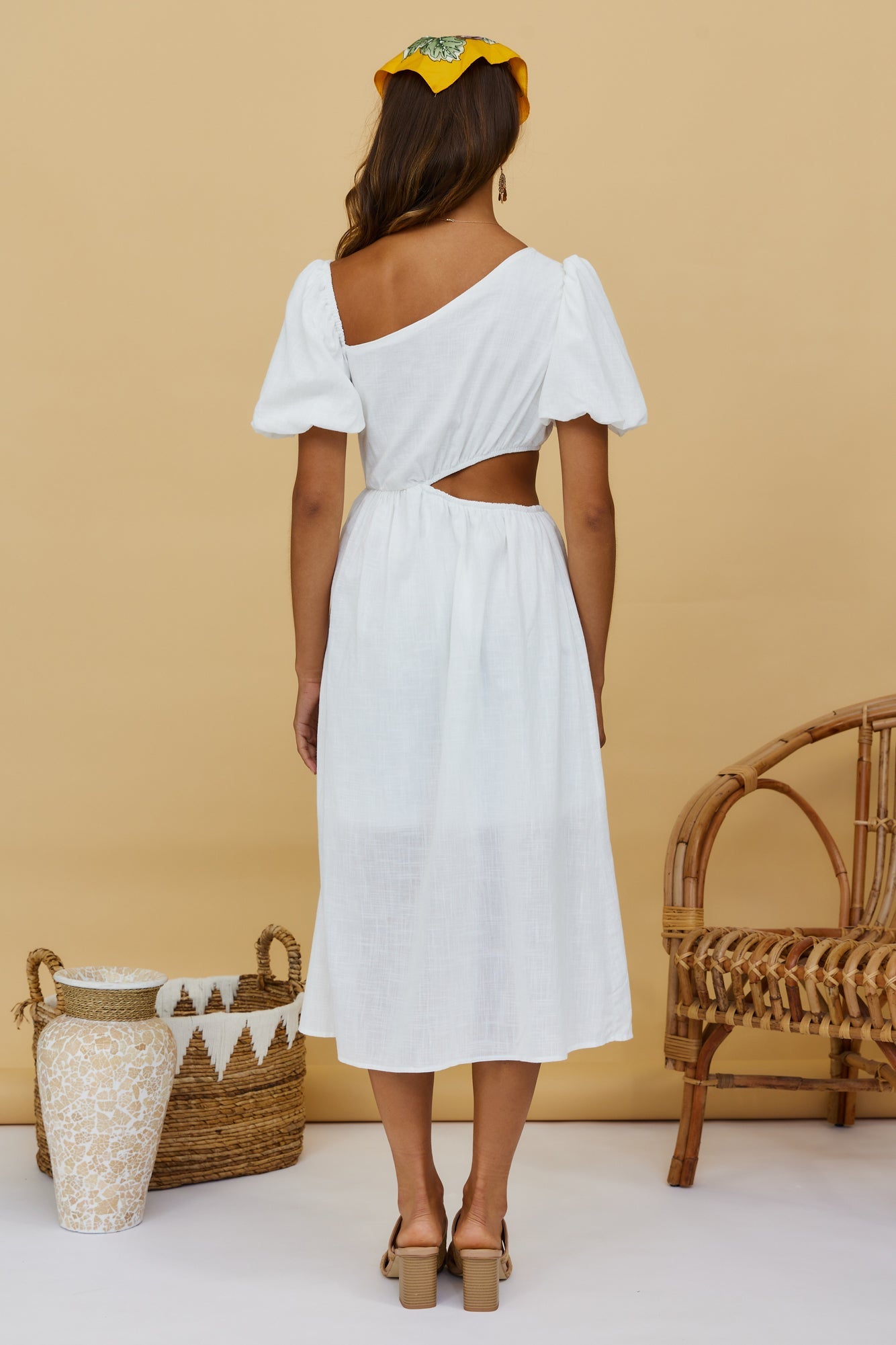 Feel The Moment Midi Dress White