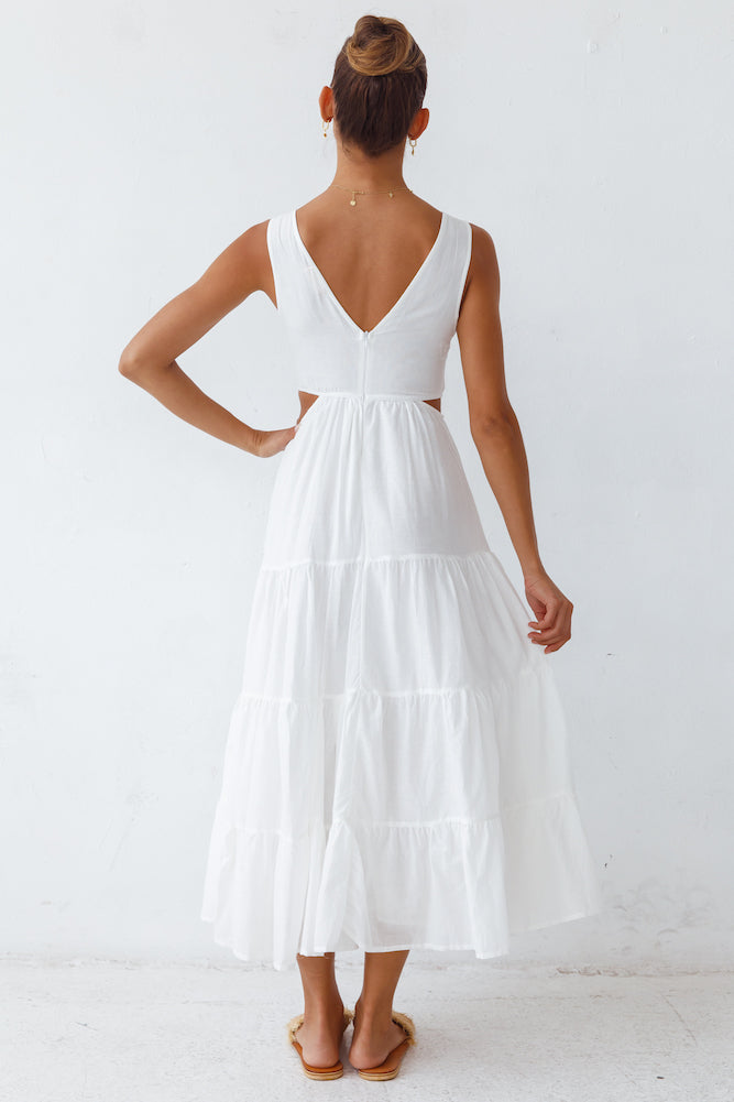 Santorini Loving Maxi Dress White