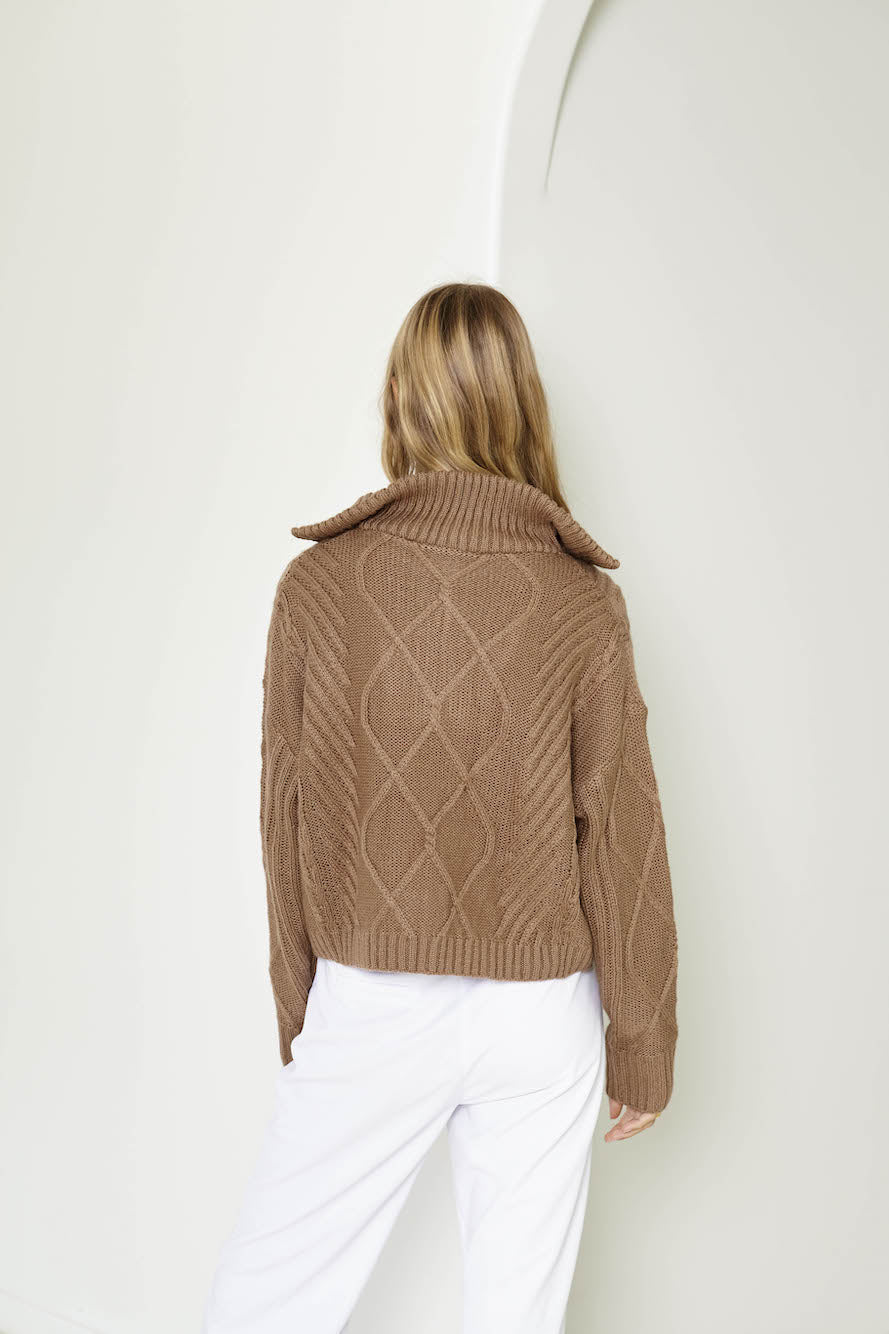 SNDYS Jax Crop Jumper Mocha