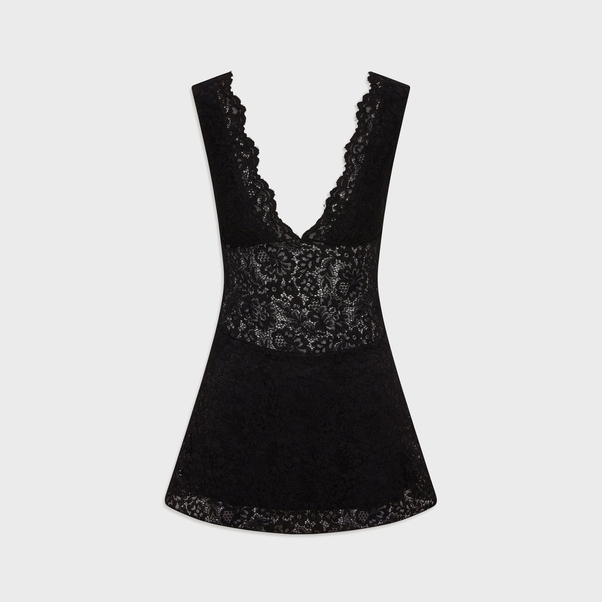 Frankies Bikinis Moon Dance Lace Mini Dress - Black