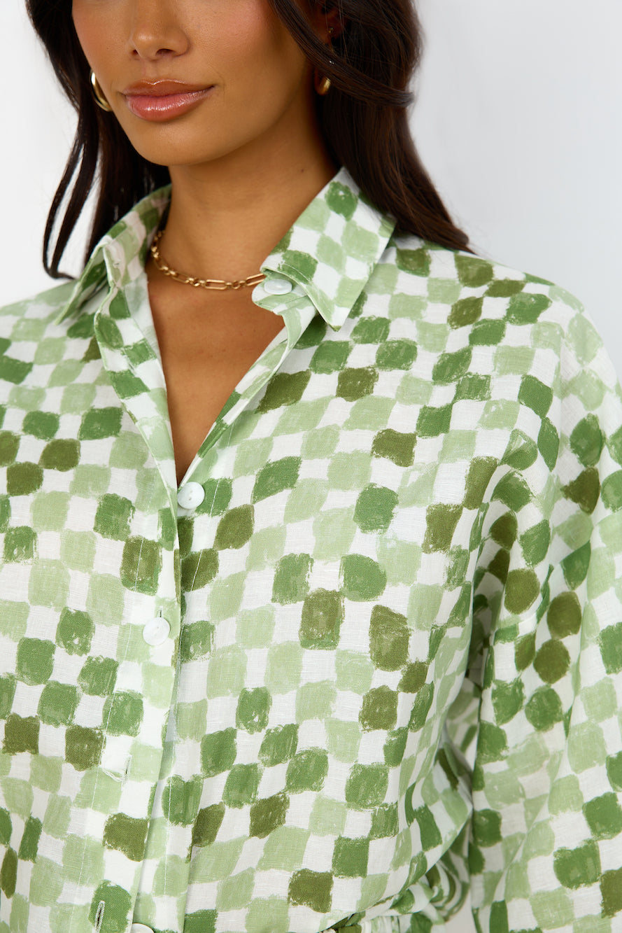 CHARLIE HOLIDAY Harlow Shirt Checkerboard