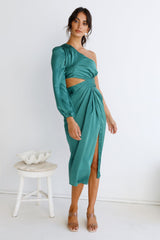 Middle Of The Night Midi Dress Green