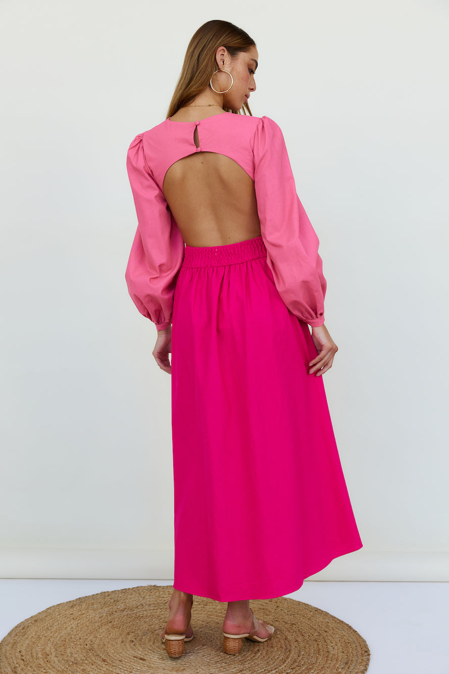 Softly Goes Maxi Dress Pink