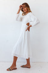 Summer Fireplace Dress White